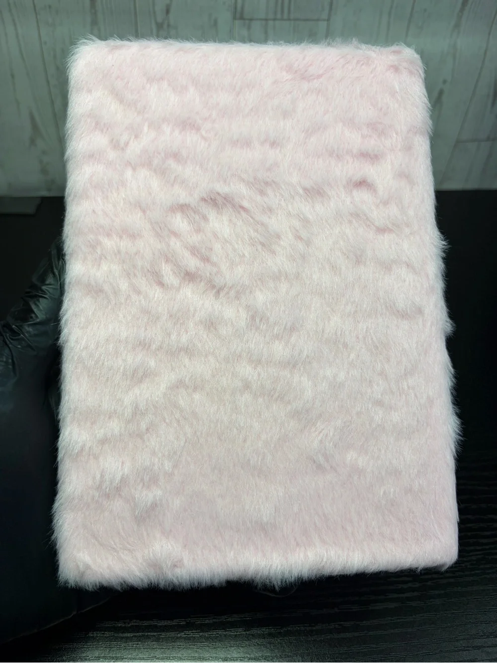 Cute Pink Kuromi Plush Faux Fur Journal/Notebook -